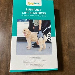 Pet support lift harness